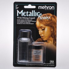 Mehron Metallic Powder Set Gold + Liquid